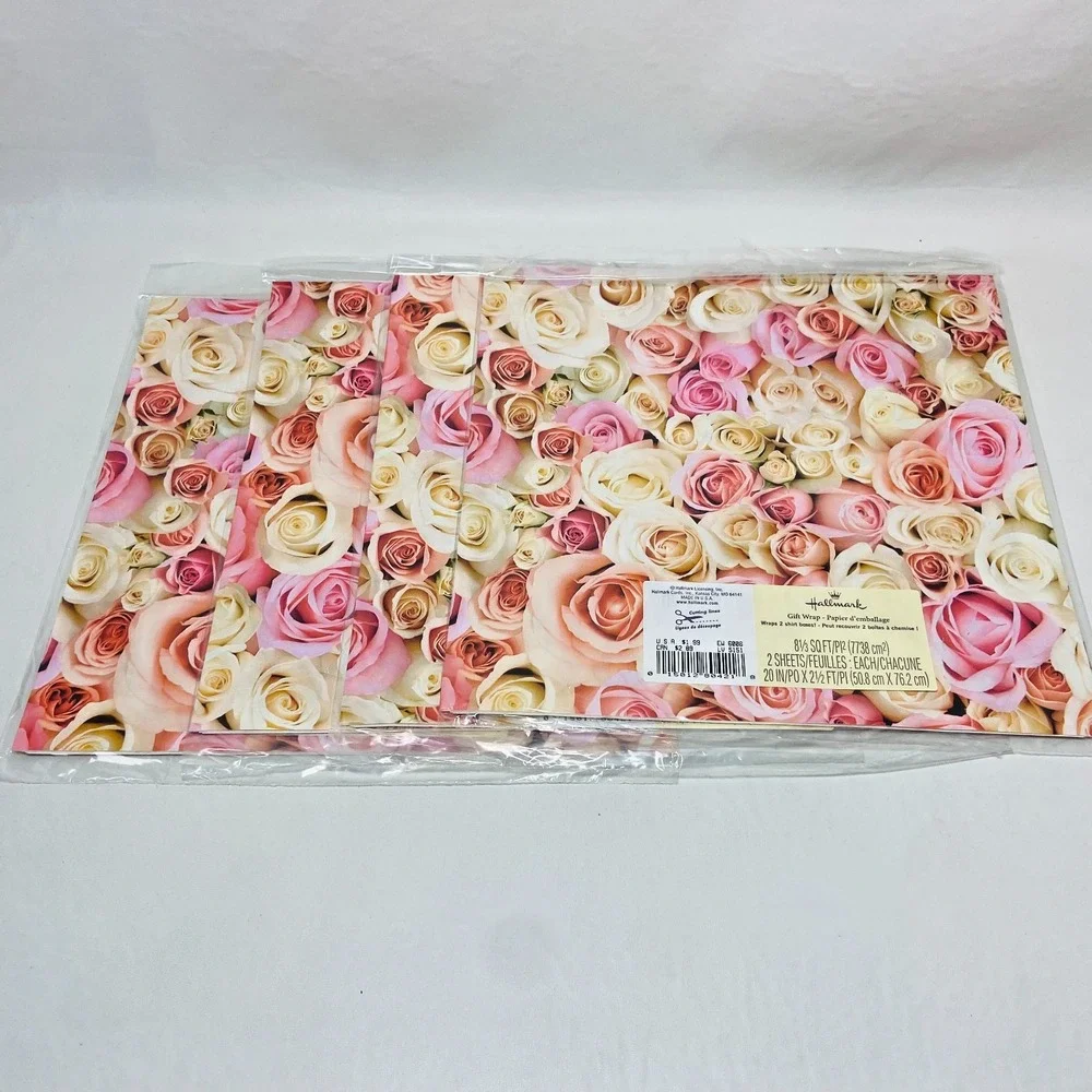4 Vintage Hallmark Any Occasion Gift Wrap 20